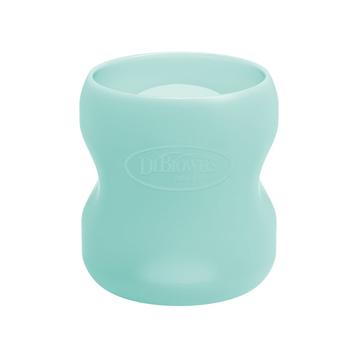 Dr Brown's 150ml Glass Silicone Sleeve Mint