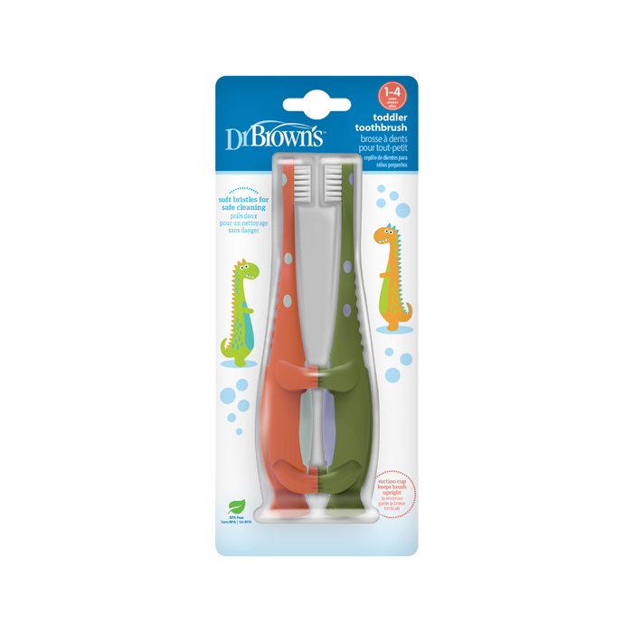 Dr. Brown’s™ Dinosaur Toddler Toothbrush 2 pack