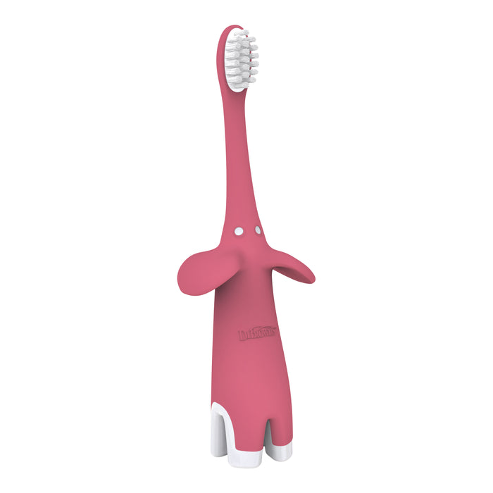 Dr Brown's Infant-to-Toddler Toothbrush, Pink Elephant, 1-Pack