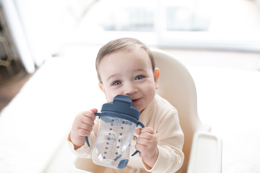 Dr Brown's 9oz/270ml Straw Cup - Dark Blue