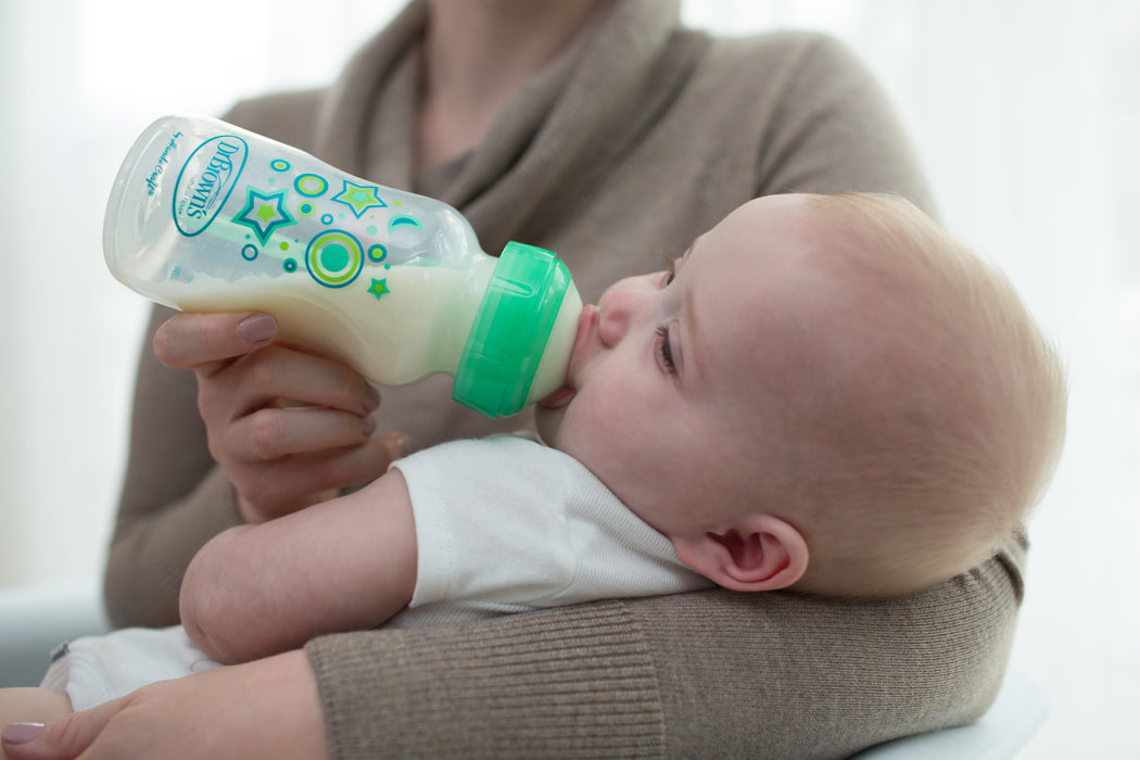Dr. Brown's 270 mL Anti-Colic Options+ Baby Bottle, Green Stars, 1-Pack