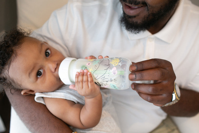 Dr Brown's Anti-Colic Options+ Wide-Neck Baby Bottle, 9oz/270ml, 2-Pack - Designs