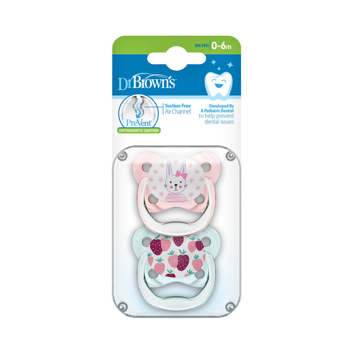 PreVent Butterfly Soother Pink - Bunny / Strawberry 0-6 Months