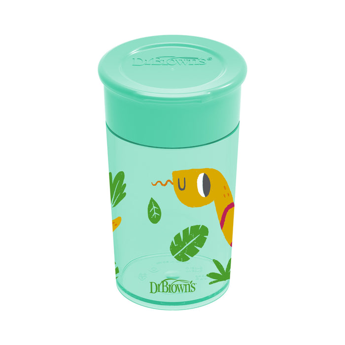 Dr Brown's Milestones Cheers360 Cup, 10oz/300ml,  Green