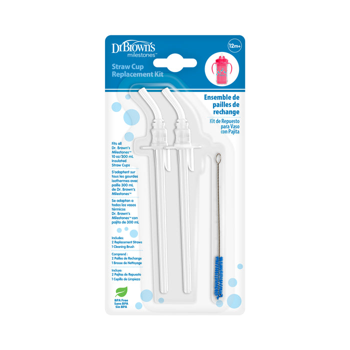 Dr Brown's Insulated Straw Cup Replacement Kit 2pk