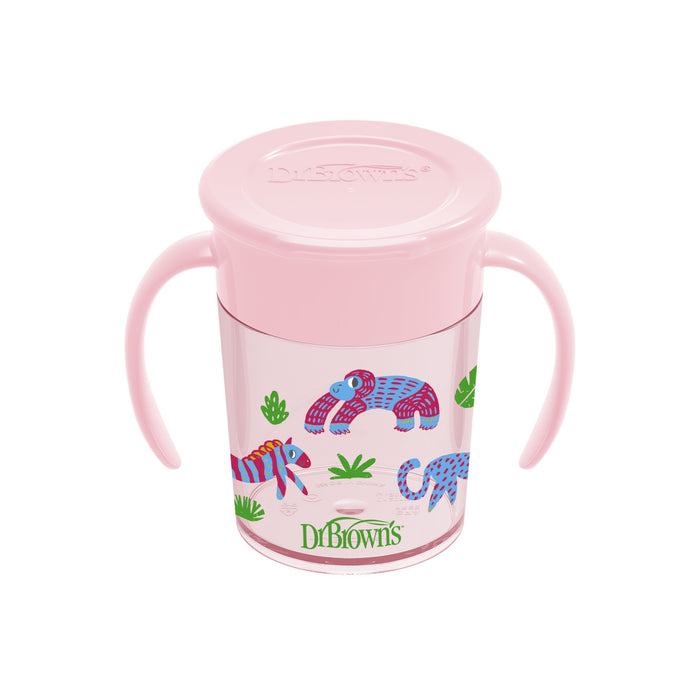 Dr Brown's Milestones Cheers360 Cup, 7oz/200ml,  Pink