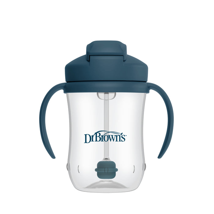 Dr Brown's 9oz/270ml Straw Cup - Dark Blue