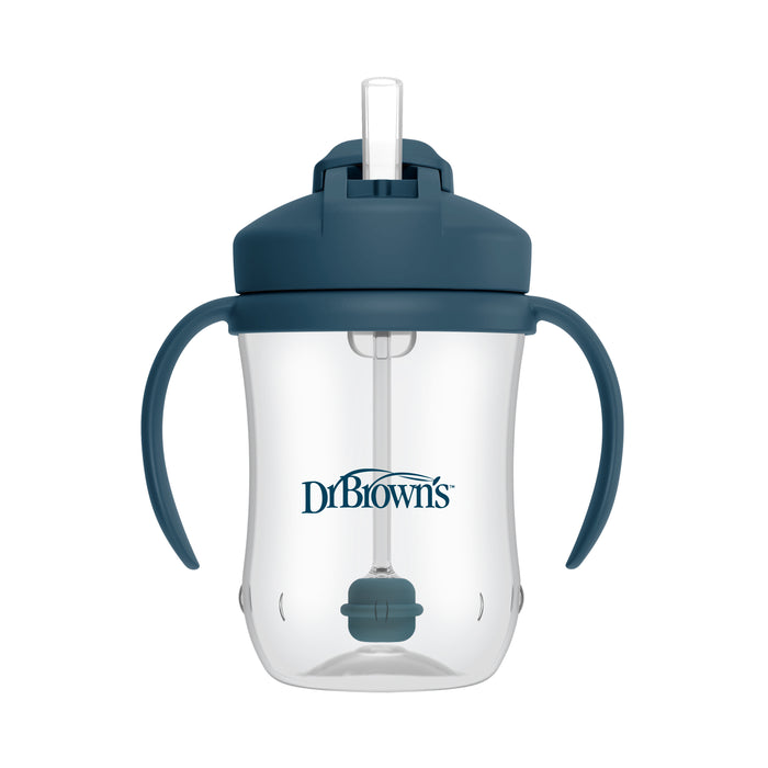 Dr Brown's 9oz/270ml Straw Cup - Dark Blue