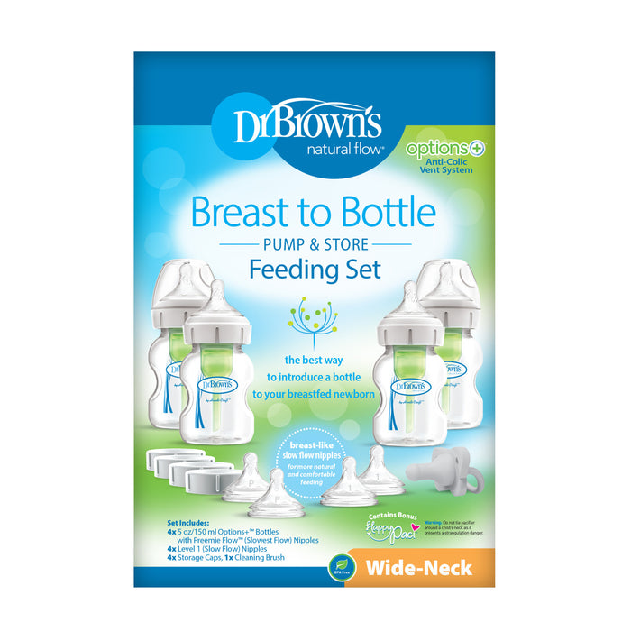 Dr Brown's Anti-Colic Breast to Bottle Feeding Set